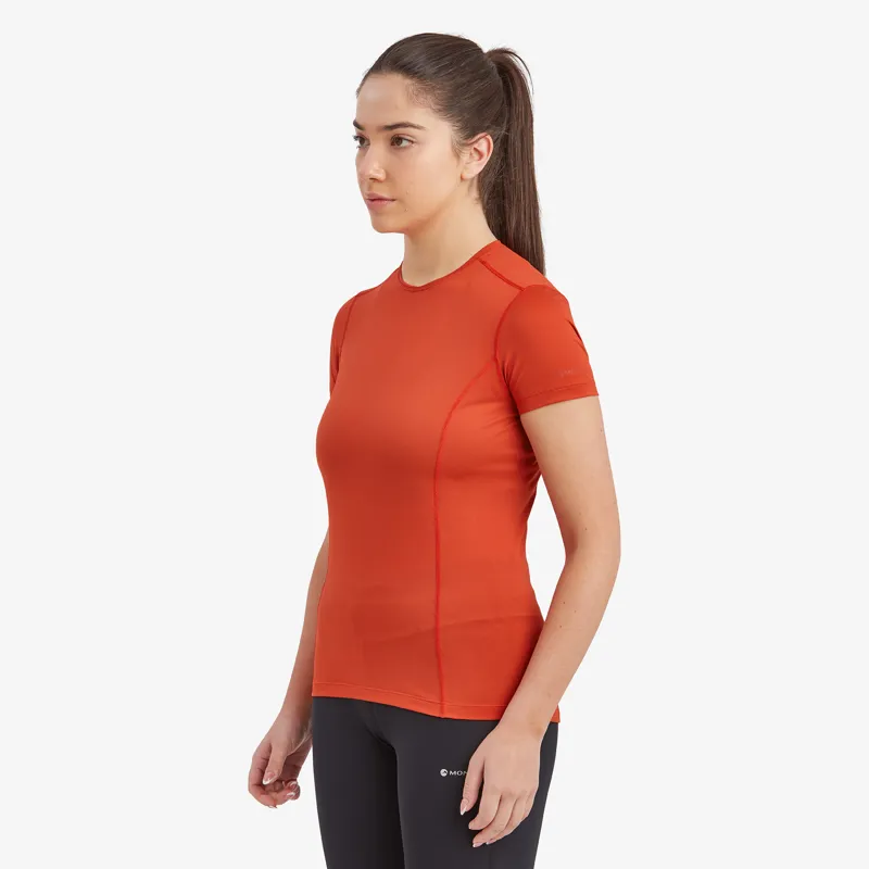 Montane Womens Dart Lite T-Shirt Saffron Red-2